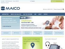 Tablet Screenshot of maico-diagnostics.com